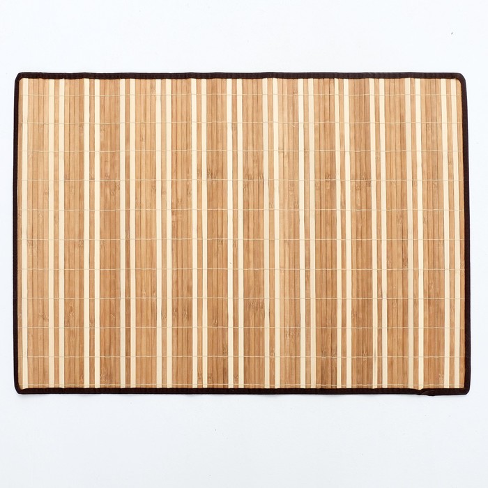 Салфетка плетёная, 60×90 см, бамбук, ткань